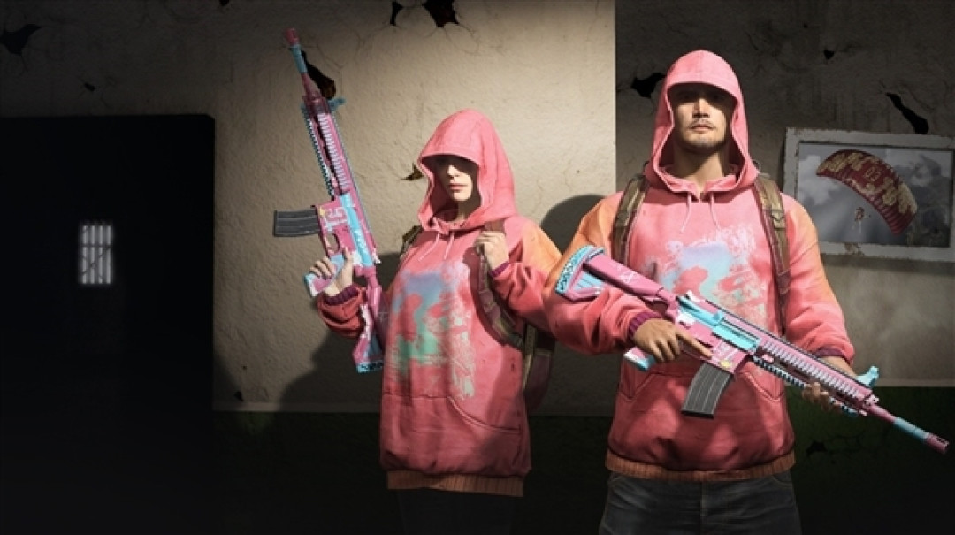 绝地求生三周年皮肤免费送粉色m416爱了