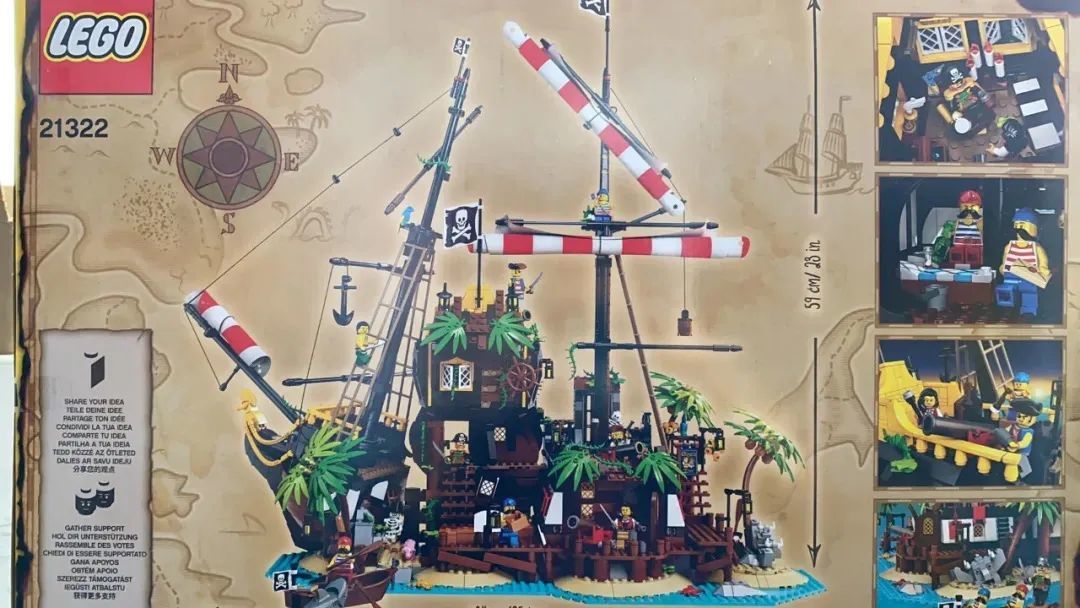 最新LEGO Ideas 21322 乐高海盗湾有图片了！这款大家怎么看？
