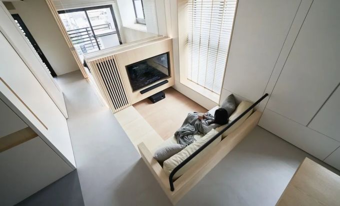 16㎡一室小户型,地台+飘窗+跃层,每一平米都被他榨干,还越住越大!