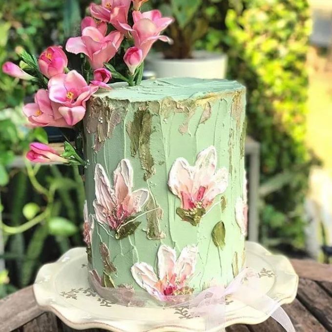 裱花师抹面,加一点牛油果绿成本低利润高,居然卖的这么火爆!