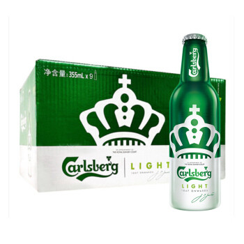 嘉士伯 Carlsberg特醇啤酒皇冠铝瓶，水啤也配四块五（的妞）？