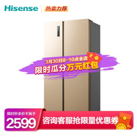 海信（Hisense）519升对开门电冰箱变频风冷无霜双开门纤薄大容量BCD-519WTVBP