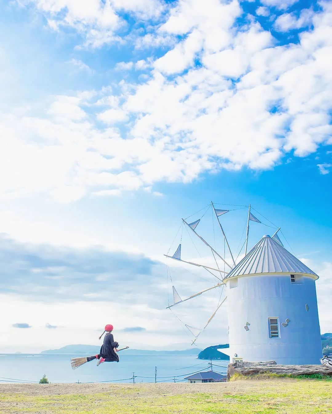 摄影师爸爸太酷！带娃去旅拍，每一张都像动漫场景