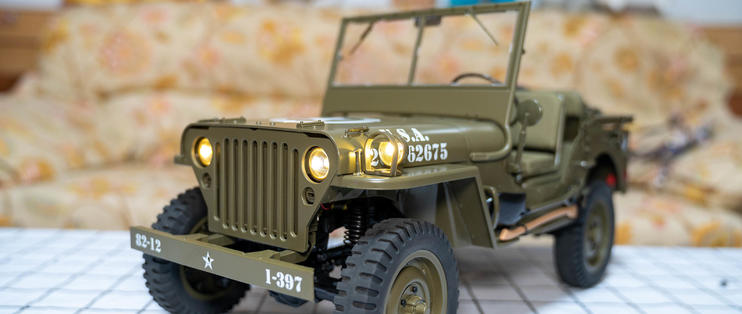 Rc 篇三十一 Fms Rochobby 1 6 Jeep 威利斯1941 Mb 遥控攀爬车 兵人完美座驾 遥控玩具 什么值得买