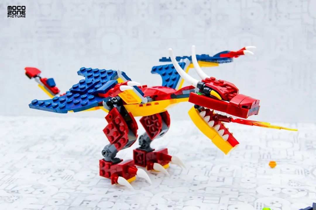 乐高创意百变三合一31102喷火龙拼搭测评_拼插积木_什么值得买