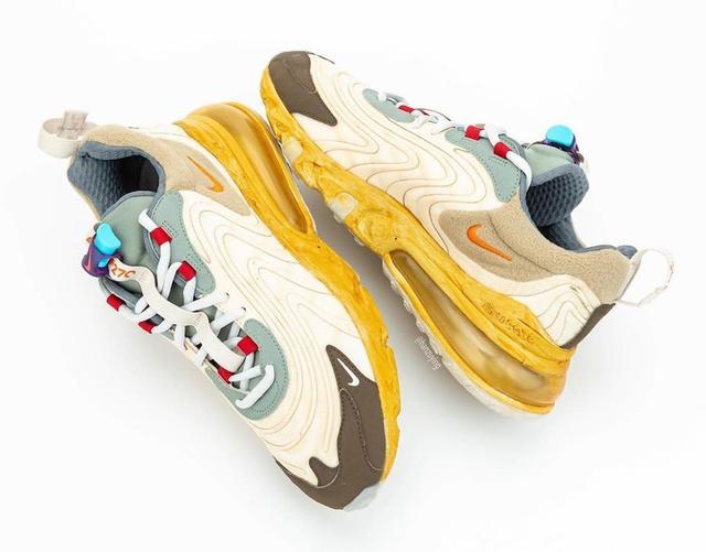  Travis Scott × Nike Air Max 270 React最新联名跑鞋5.1发售 颜值与性能兼备