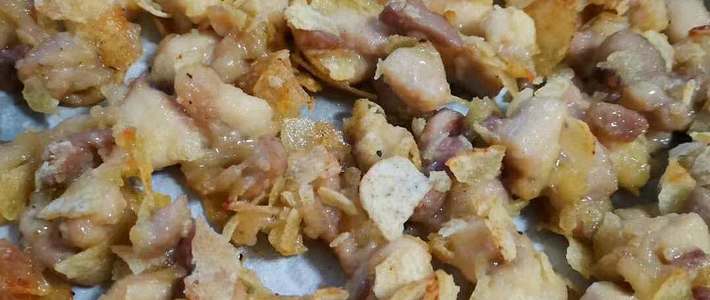 暗黑料理-用薯片做出香脆的鸡米花