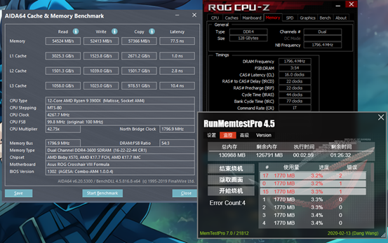 【评测】听说你C盘还没我内存大？HyperX Fury DDR4 3200Mhz 32GBx4测试