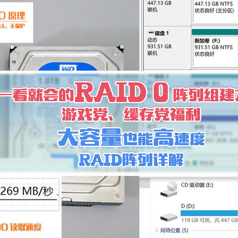 简单一步操作就能让机械硬盘速度翻倍？一看就会的RAID 0阵列组建方法！