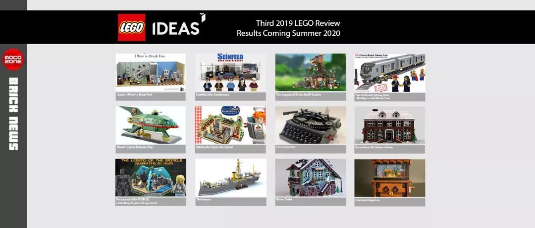 令人难以置信的26款投稿作品入围LEGO IDEAS 2020年第一次审核