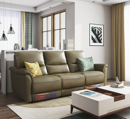 芝华仕新品发售真皮沙发，隐藏式双电动躺位，省出更多空间