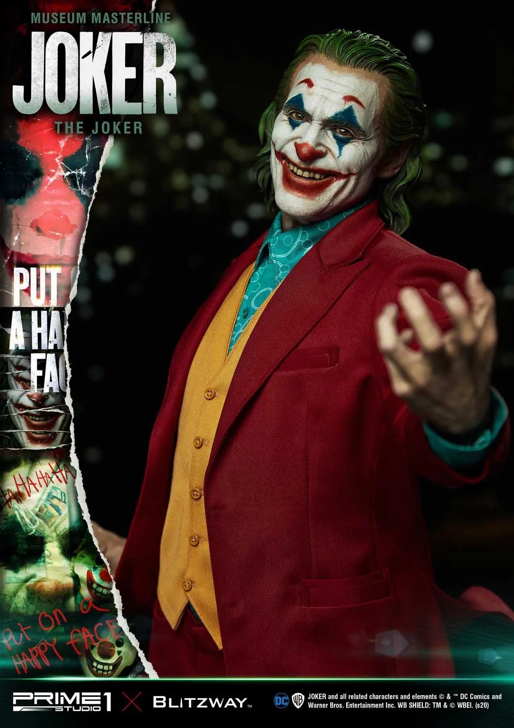 P1S × Blitzway《Joker/小丑》1:3雕像｜从亚瑟·弗莱克到“小丑”的进化