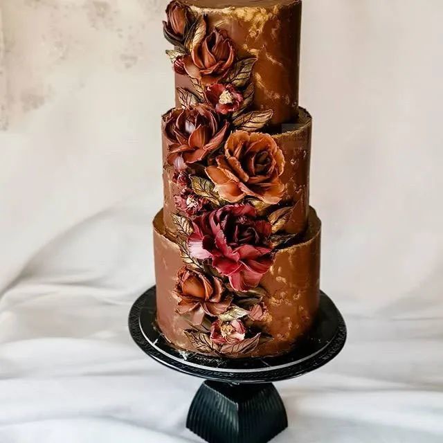 为了做出漂亮的蛋糕浮雕花，她修炼3年，只看花就知道她付出了多少，那叫一个美~