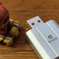 毕亚兹随身携带的USB2.0声卡，拯救没有前置3.5mm音频接口的小机箱