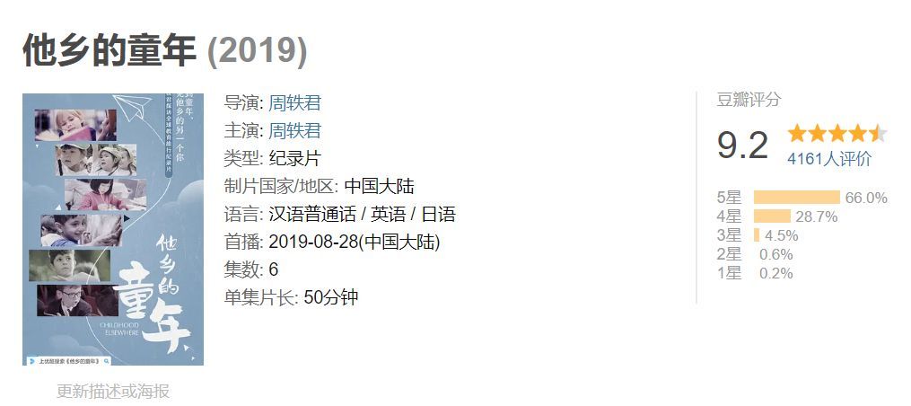 50部豆瓣高分纪录片，涵盖8个方面 带宝宝看遍大千世界 建议收藏