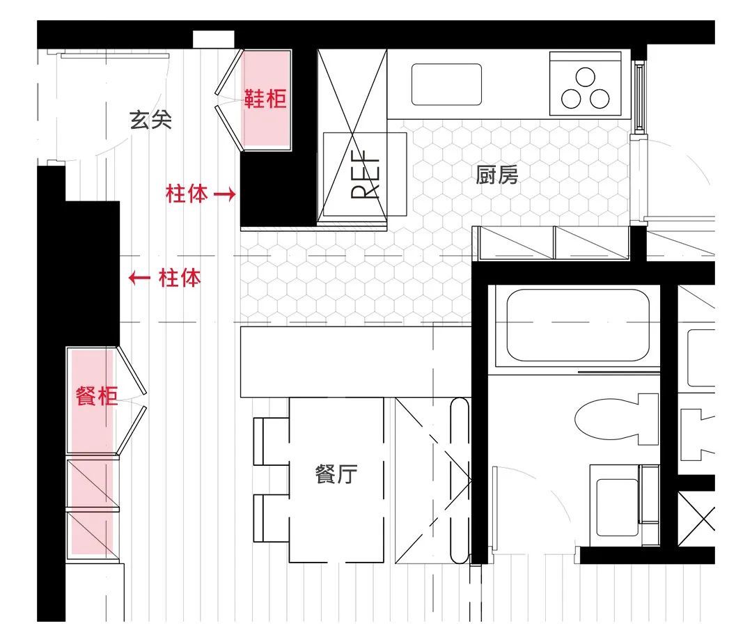 原来柜子放这些地方，最省空间！附上柜体户型图，客厅、厨房都榨干，收纳涨5倍