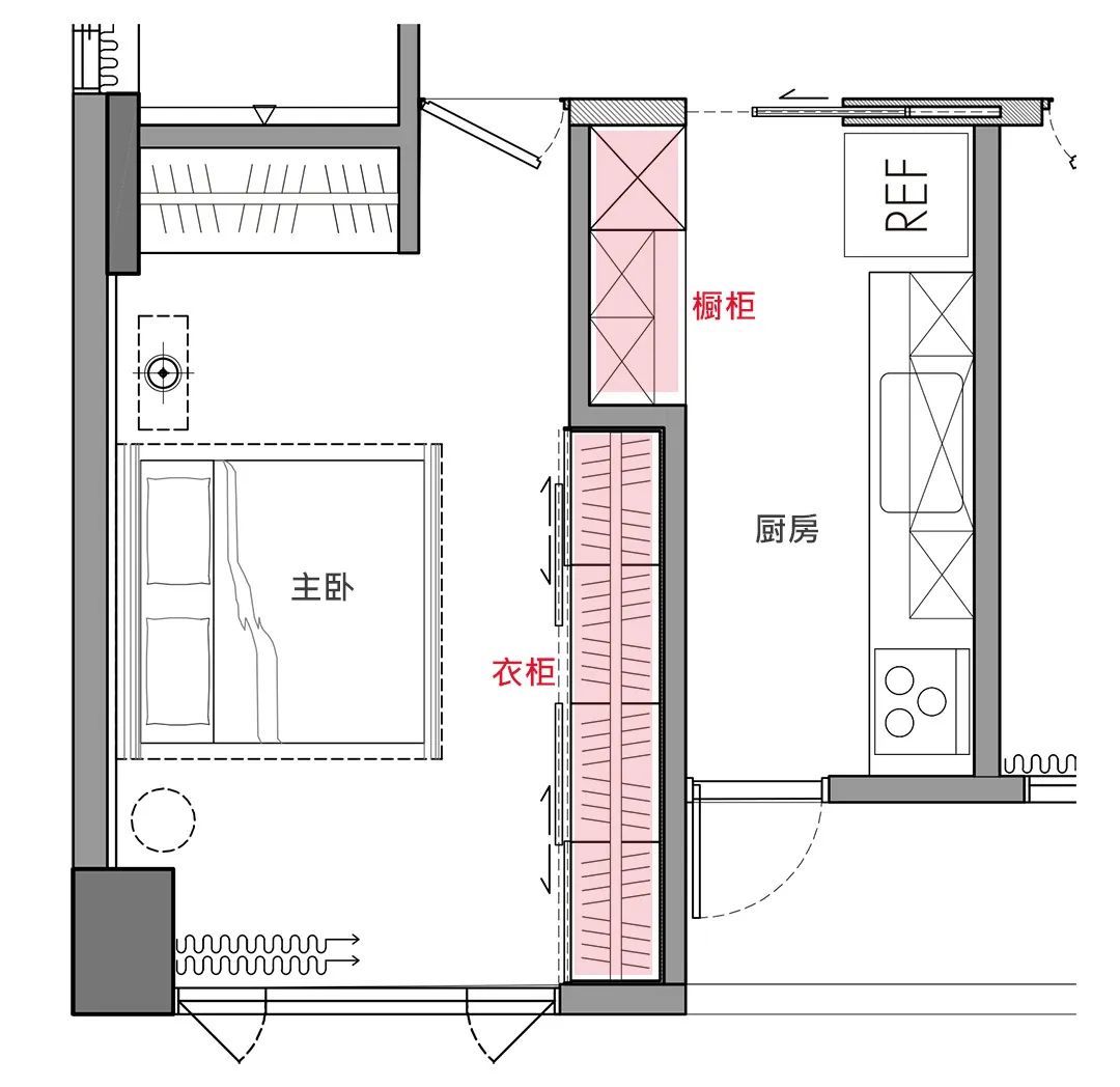 原来柜子放这些地方，最省空间！附上柜体户型图，客厅、厨房都榨干，收纳涨5倍