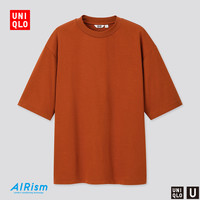 【设计师合作款】男装/女装AIRism宽松圆领T恤(五分袖)425974
