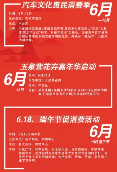 北京值友们的福利来了！丰台消费季正式开启，请收下这份购物游玩全攻略～