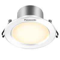 松下（Panasonic）筒灯LED嵌入式小型金属筒灯孔灯牛眼灯NNNC750925W白框4000K逸放系列