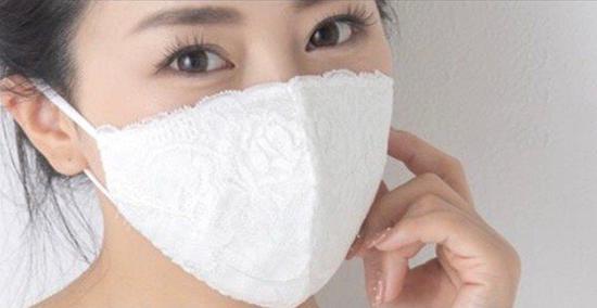 日本内衣制造商推出一款蕾丝女性专用口罩 引网友直呼害羞