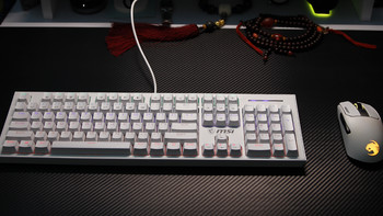擺评一下 篇一百：这个键盘够干净！微星GK50-Z机械键盘开箱简评 