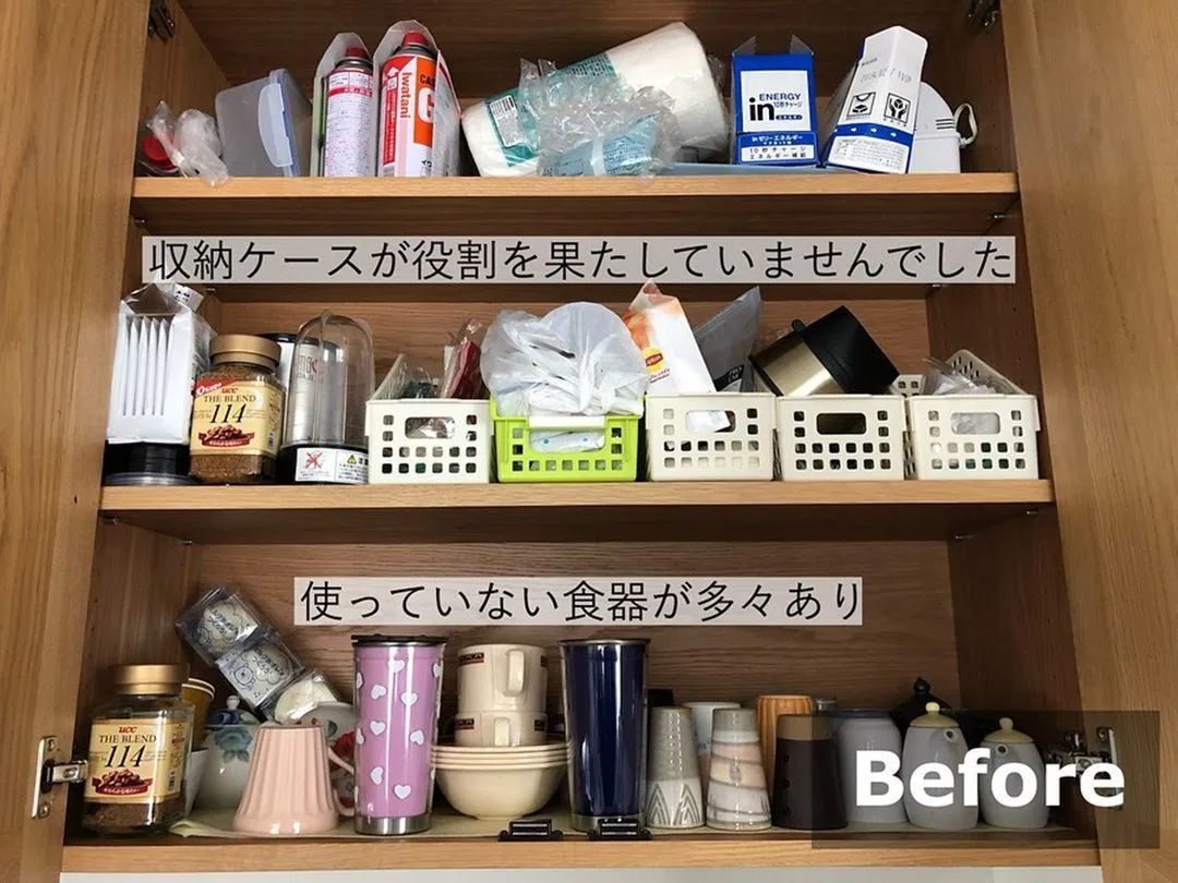 日本主妇的1㎡餐柜，收纳得太治愈！4大技巧让你多收50件，厨房还美得刷屏