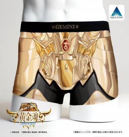 《圣斗士星矢 黄金魂》主题平角内裤预售开启，共有六个星座款式可选~