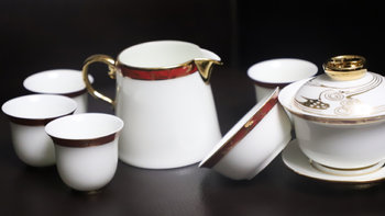 梦の茶与器 篇二十四：一套好茶具：八马×国瓷永丰源 东湖之光9头陶瓷茶具套装