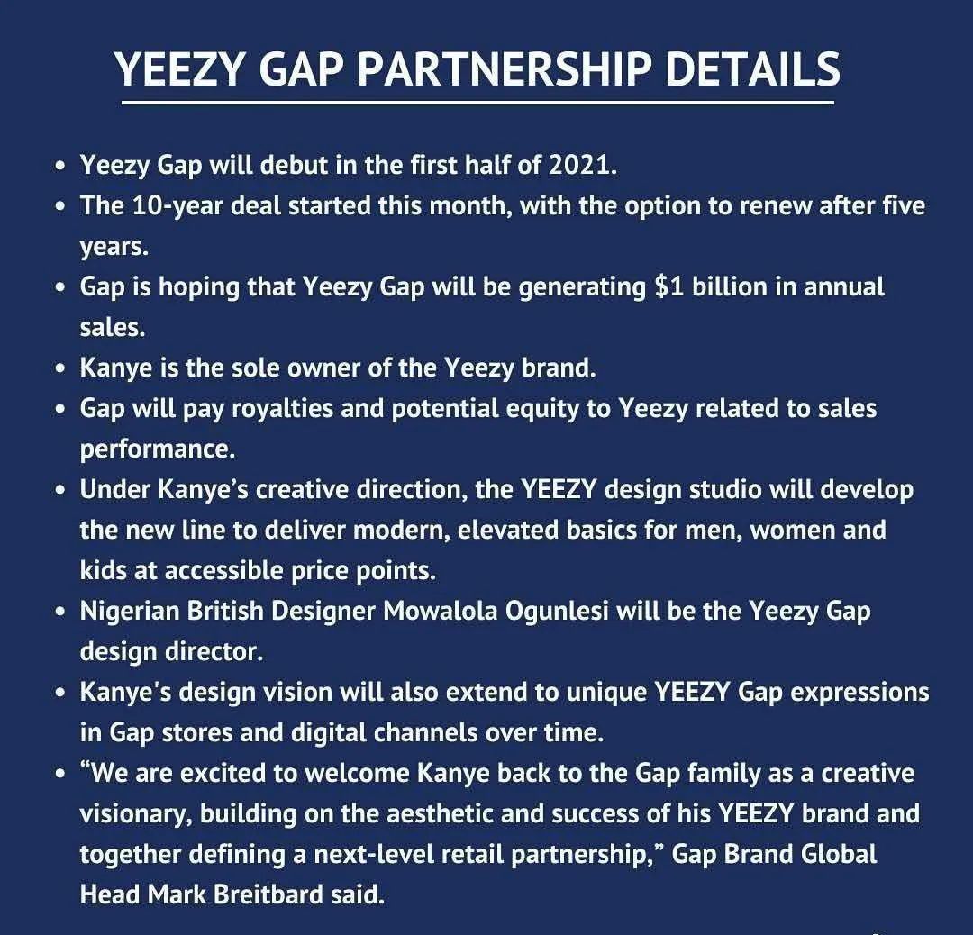 Kanye签约GAP，GAP十年粉丝不请自来