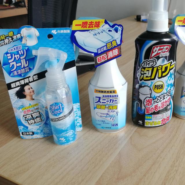 小林制药之冷感喷雾、鞋袜防臭喷雾、清道夫泡沫