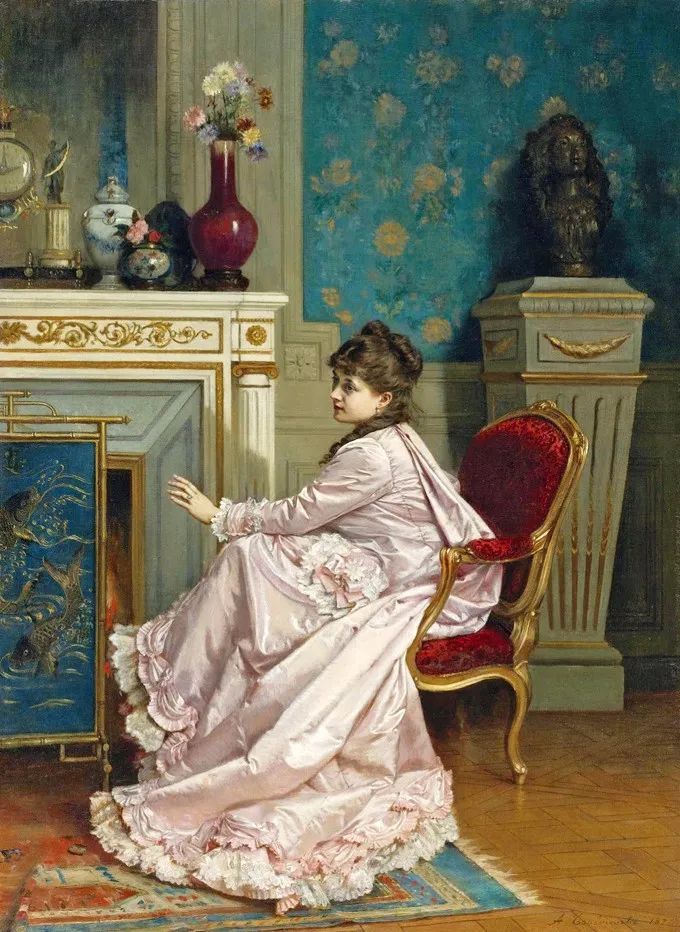 法国画家笔下，展示优雅之美的巴黎贵族女性