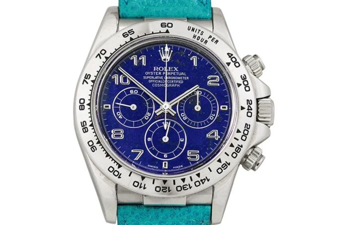 稀有青金石劳力士 Daytona,成为有史以来最昂贵的自动计时码表