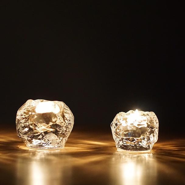 KOSTA BODA  Snowball 烛台，瞬间营造浪漫氛围的水晶烛台