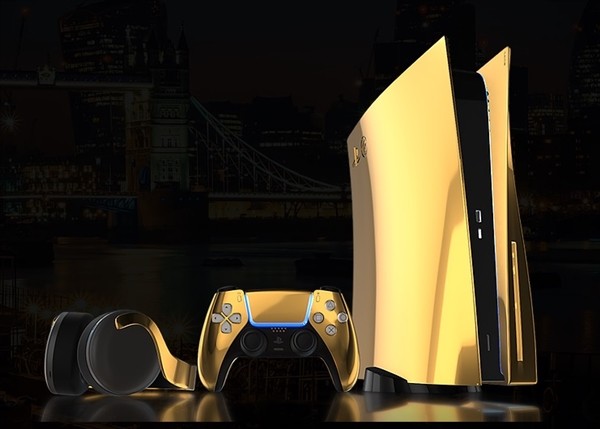 搭配金手柄 24K黄金限量版索尼PS5公布：预计今年推出