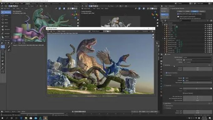 技嘉AERO 17 HDR XB设计师笔记本Blender性能测试:让3D动画制作的光影飞舞