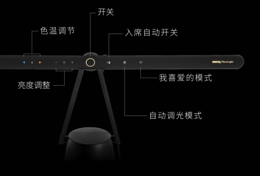 明基智能钢琴灯：120cm宽广照明 键谱3D光型 照亮88根琴键