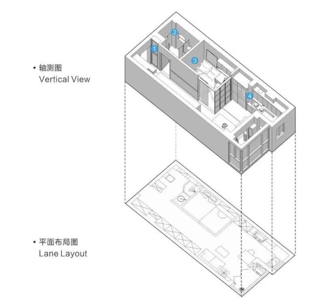 爆改44㎡“脏乱差”开间，独立卧室、开放餐厨、超美阳台，一人居梦想家～