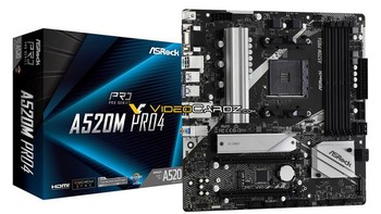 华擎A520M Pro4曝光，不支持PCIe 4.0，Ryzen 4000G APU好搭档