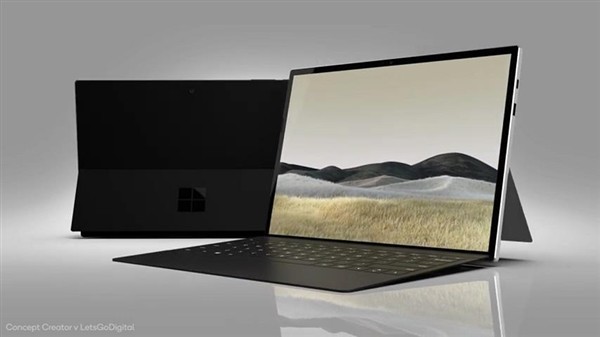 微软Surface Pro 8渲染图首曝：轻薄窄边框、或将采用英特尔第11代