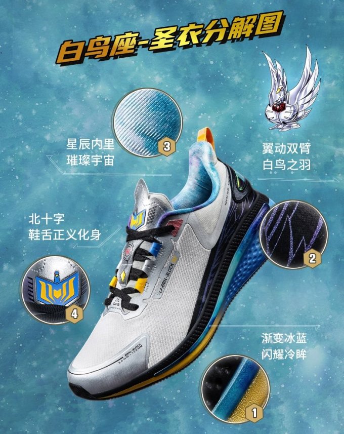 重燃小宇宙:361° 即将发售 《圣斗士星矢》联名主题 运动鞋系列