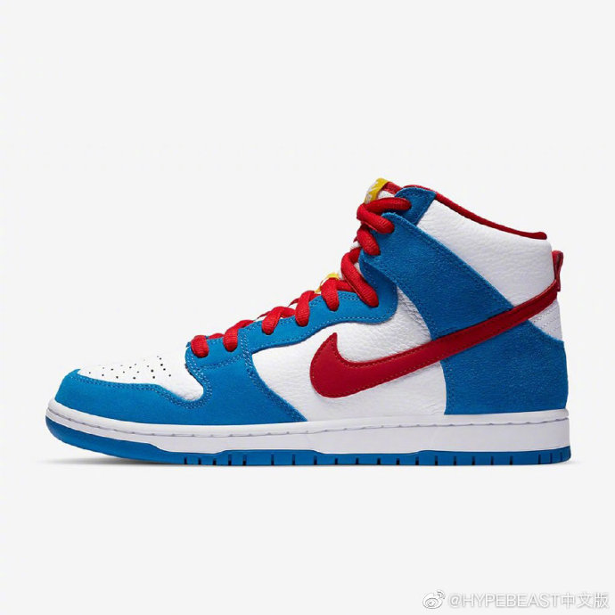 Nike SB Dunk High推出全新哆啦Ａ梦配色