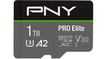 比主流级SSD容量还要大：PNY必恩威 发布1TB Pro Elite新款microSD存储卡