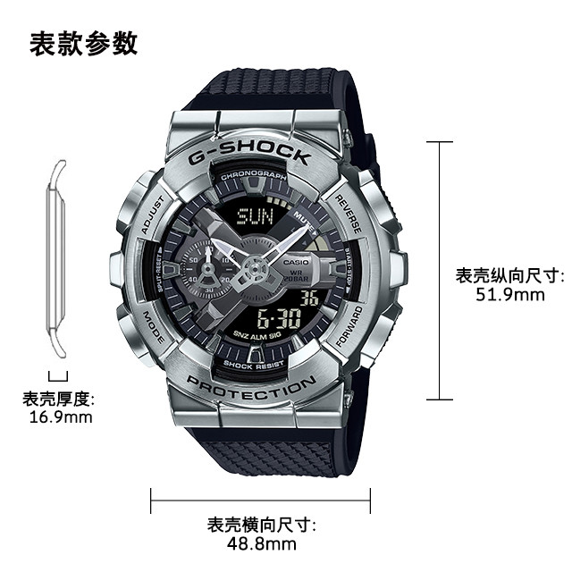 再造强悍 G Shock 全新gm 110 三色可选 表背可定制售价为1490元 1590元 男表 什么值得买