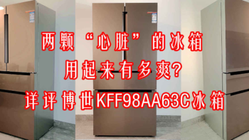 两颗“心脏”的冰箱用起来有多爽？详评博世KFF98AA63C冰箱