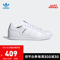 阿迪达斯官网adidas三叶草STANSMITH男女鞋经典运动鞋FX3517亮白/1号黑色/高光蓝/休克粉/荣蓝40.5(250mm)