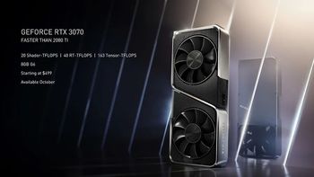 RTX 3060 Ti/SUPER将采用RTX 3070的GA104 GPU，拥有4864个CUDA单元