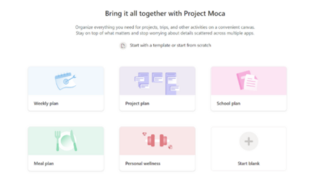 【速报】微软新出的 在线看板+讯息卡片+任务清单，已经可以使用了 # Project Moca 预览版