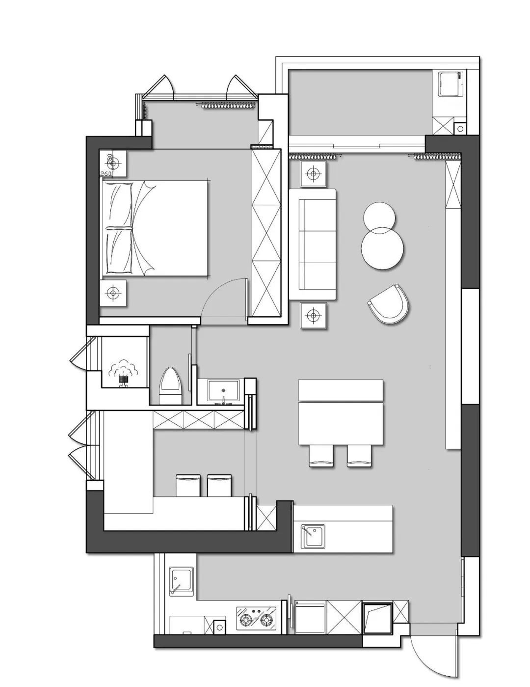 77㎡中西厨分离，这对90后建筑师小夫妻的家，高级又有品。