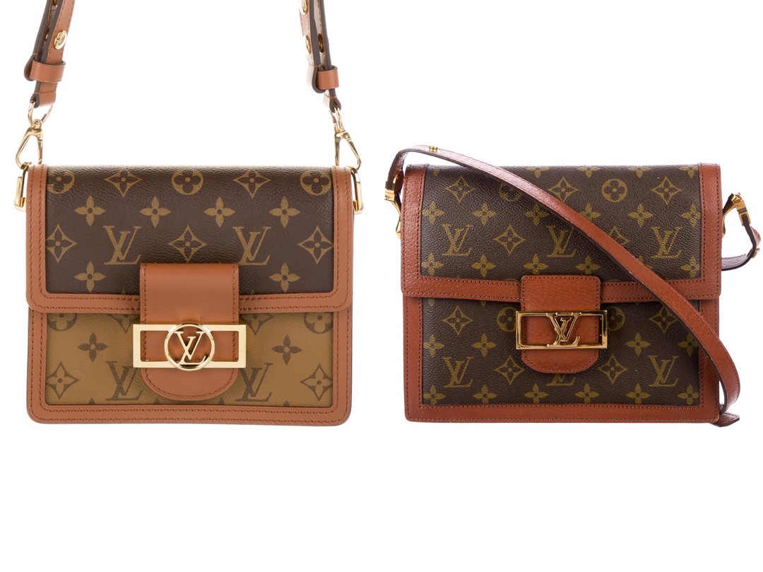 左：LV 达芙妮 2019 ¥25,700 右：LV Dauphine 中古款 ￥6000